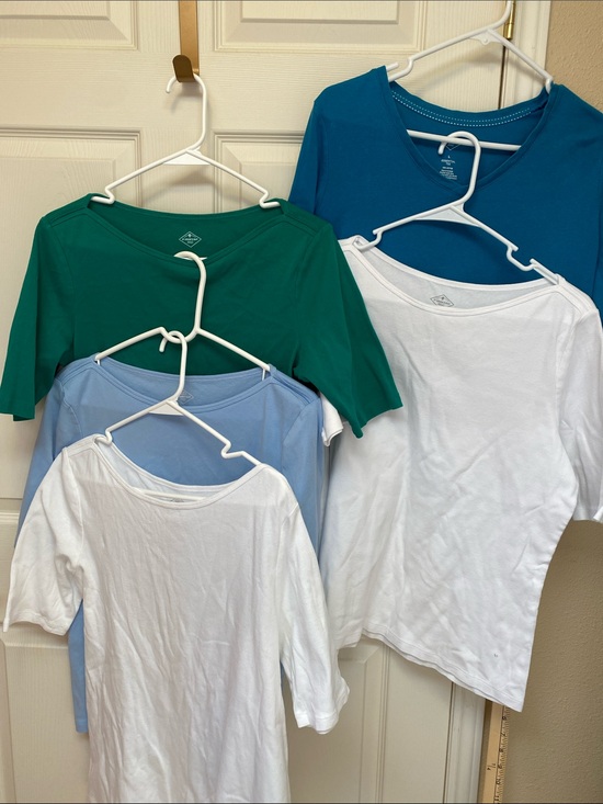 St. John's Bay Tops - Set of ladies scoop and v neck tees